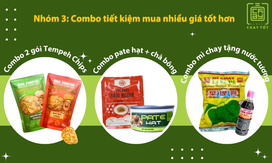 Nhóm 3: Combo tiết kiệm mua nhiều giá tốt hơn