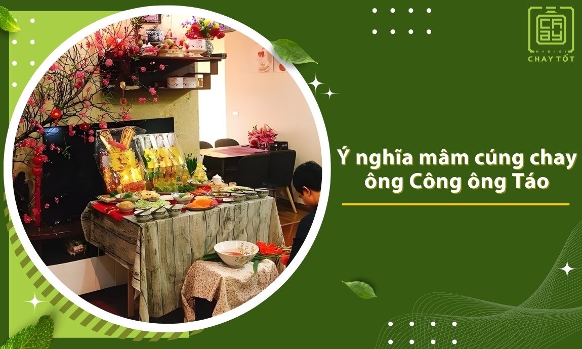 Ý nghĩa mâm cúng chay ông Công ông Táo