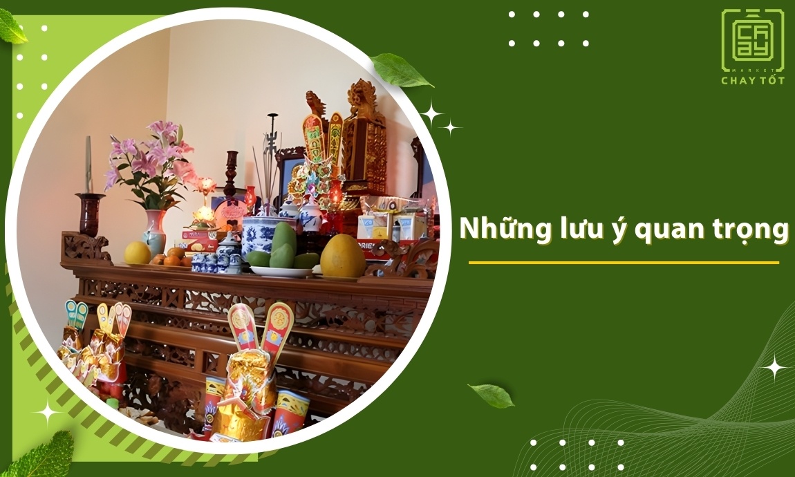 Lưu ý quan trọng khi làm cỗ chay cúng ông công ông táo