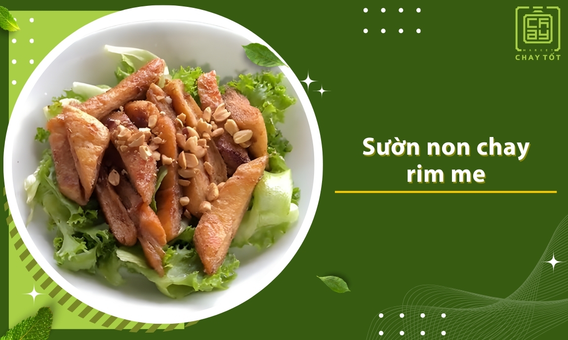 Sườn non chay rim me
