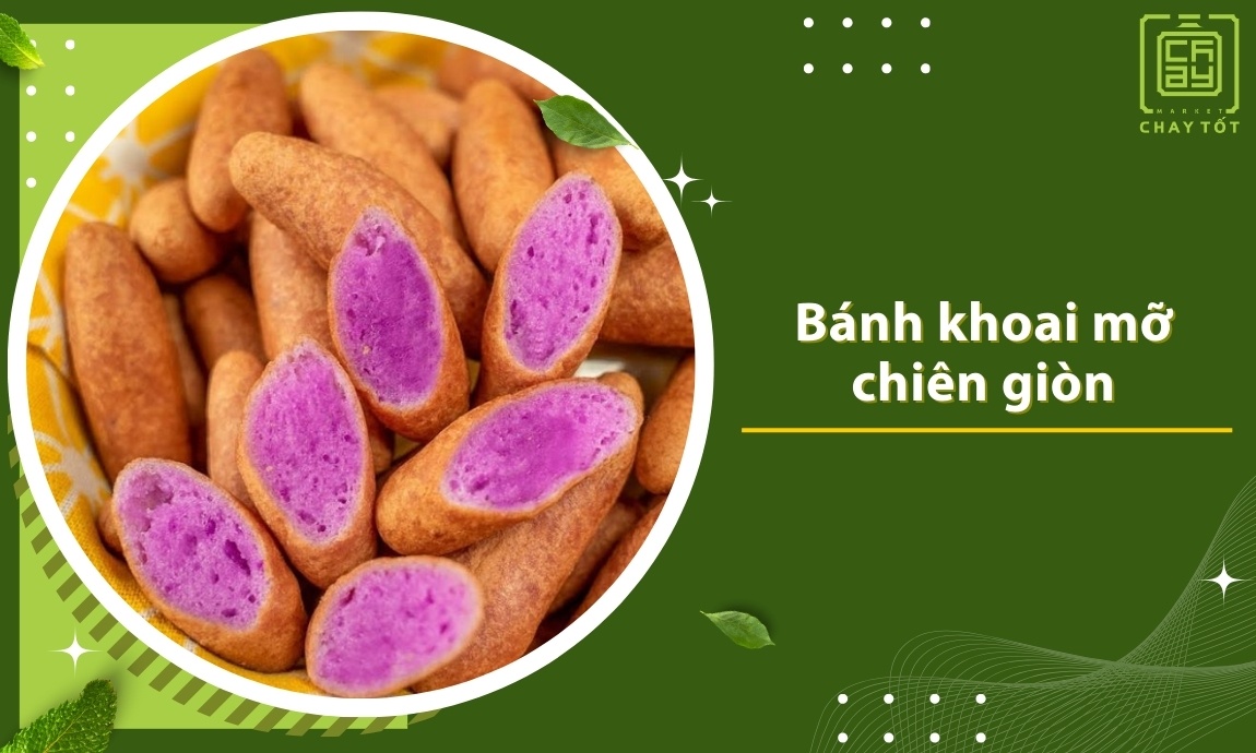 Bánh khoai mỡ chiên giòn