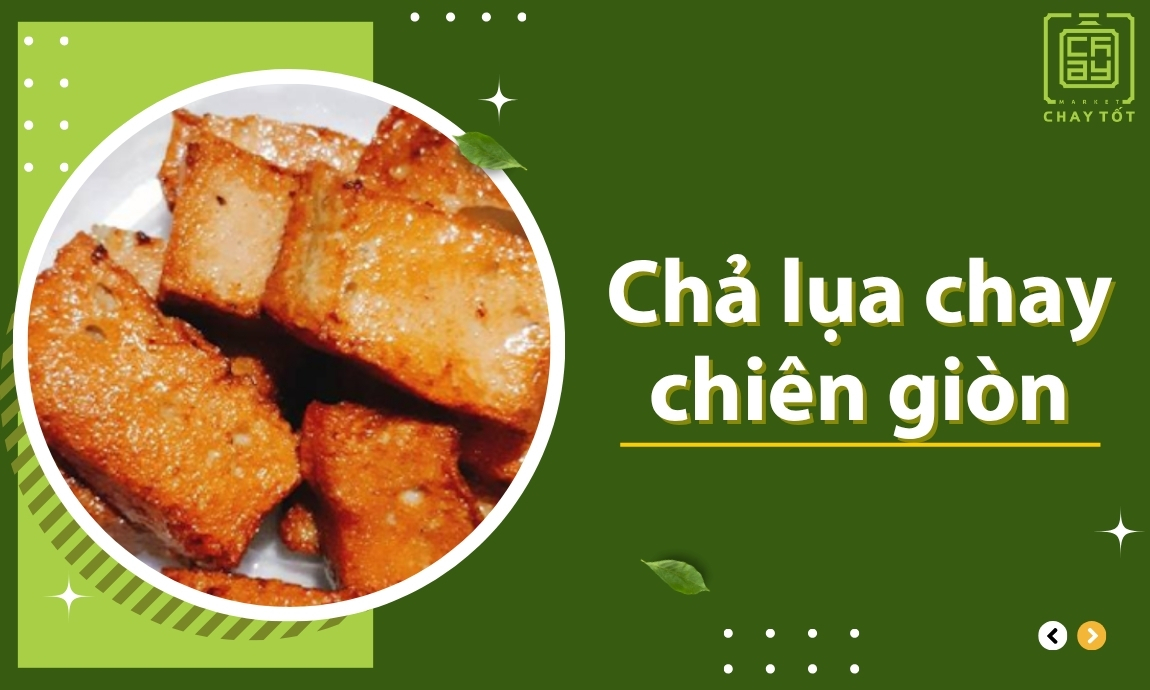 Chả lụa chay chiên giòn