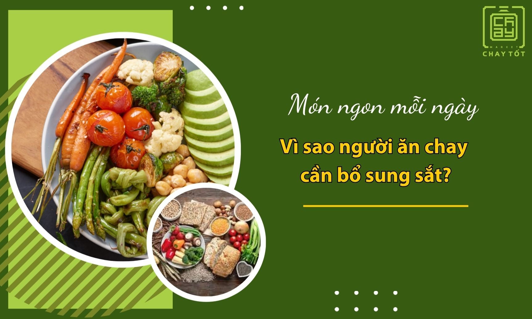 Vì sao người ăn chay cần bổ sung thực phẩm chay từ sắt?
