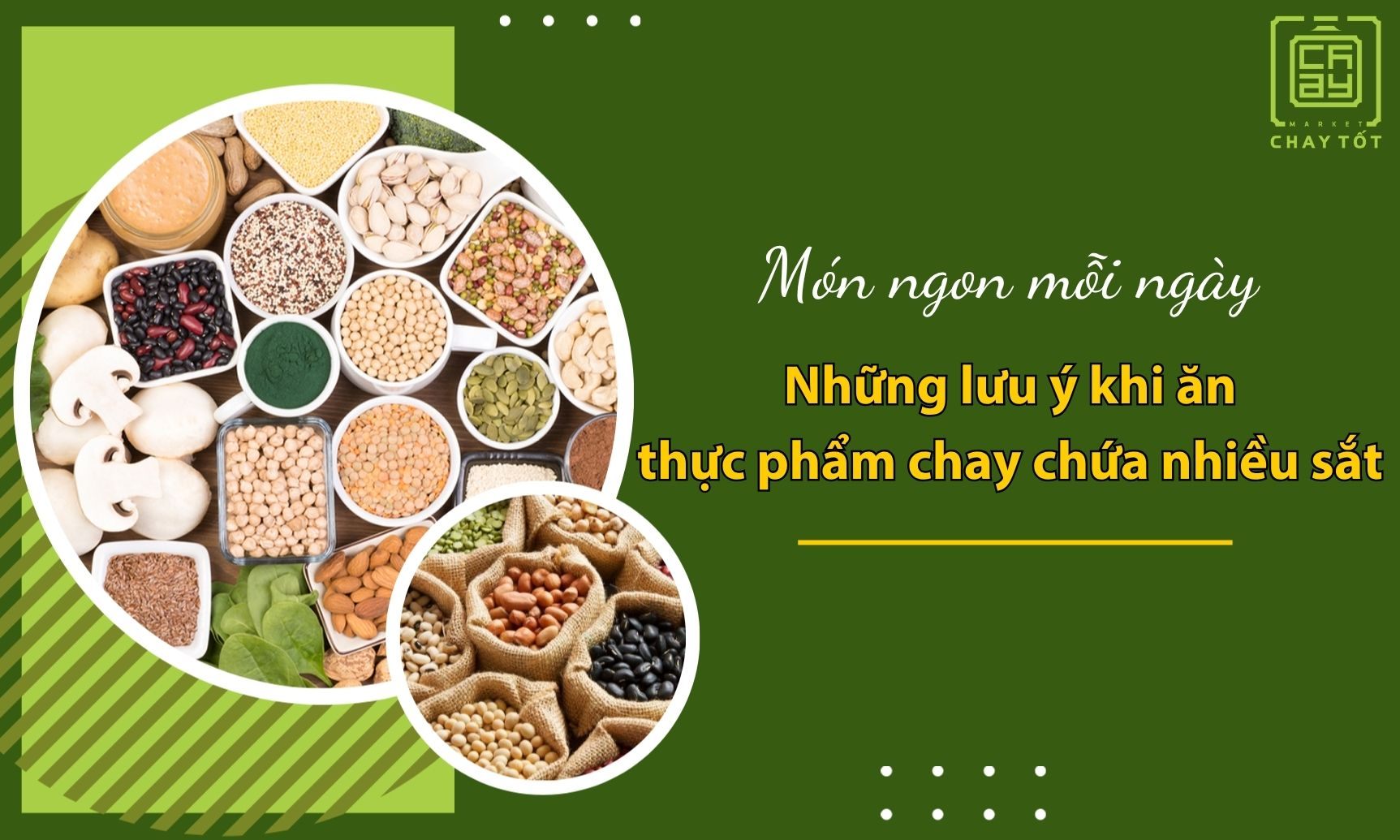 Những lưu ý khi ăn thực phẩm chay chứa nhiều sắt