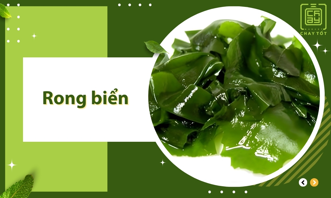 Rong biển thực phẩm chay nhiều canxi