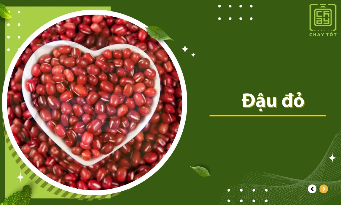 Đậu đỏ thực phẩm chay nhiều canxi