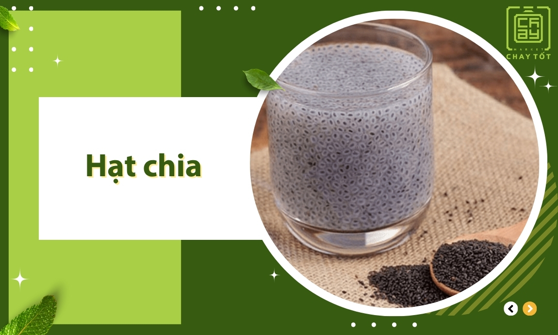 Hạt chia thực phẩm chay nhiều canxi