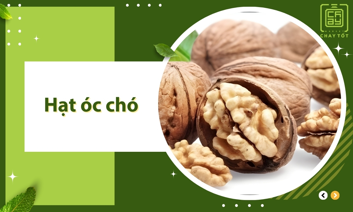 Hạt óc chó thực phẩm chay nhiều canxi