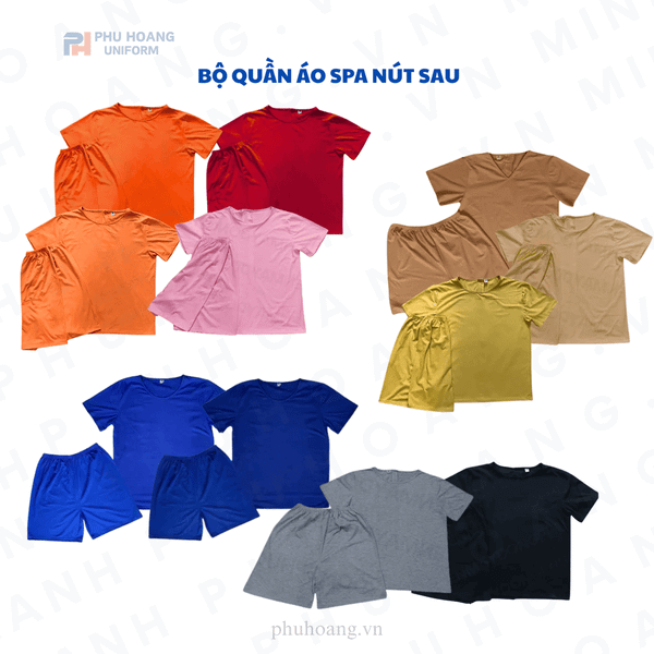 Đồng Phục Spa Nút Sau