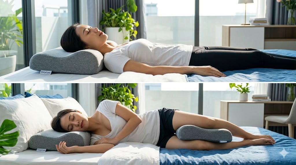 Ngủ Nghiêng hay Ngủ Ngửa? Tối Ưu Hóa CozyCare Cho Mọi Tư Thế Giấc Ngủ