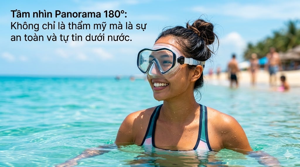 Tầm Nhìn Panorama 180° Khi Bơi: Chìa Khóa An Toàn & Tự Tin Tuyệt Đối Dưới Nước