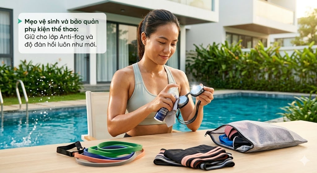Mẹo Vệ Sinh & Bảo Quản Phụ Kiện Thể Thao: Giữ Lớp Anti-fog & Độ Đàn Hồi Luôn Như Mới