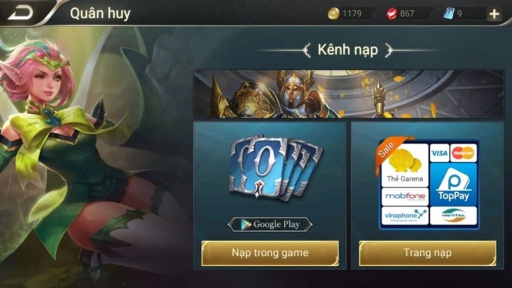 mẹo nạp thẻ garena an toàn tiết kiệm