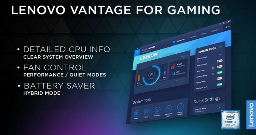 Sử dụng phần mềm Lenovo Vantage kiểm tra bàn phím laptop lenovo có đèn không