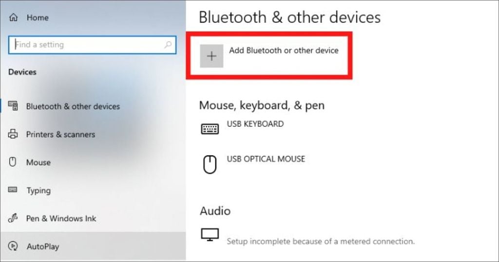 thiết lập chế độ bluetooth trên laptop để kết nối với amply