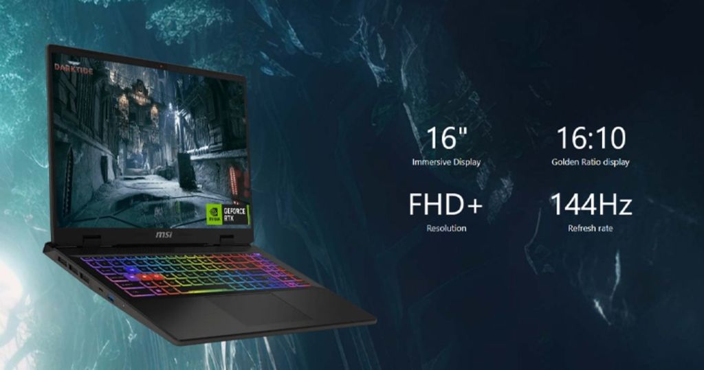 MSI Sword 16 HX B14VEKG 039VN chơi ARK