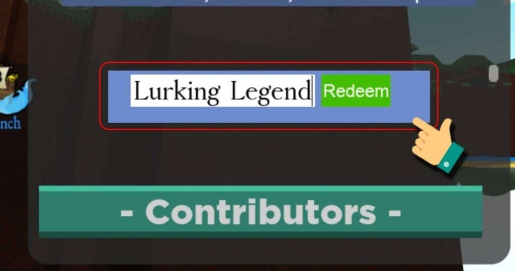 nhập code và chọn redeem để kích hoạt code