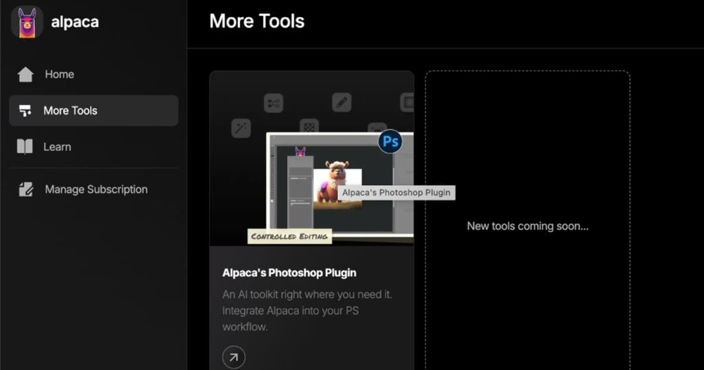 công cụ thiết kế ai Alpaca