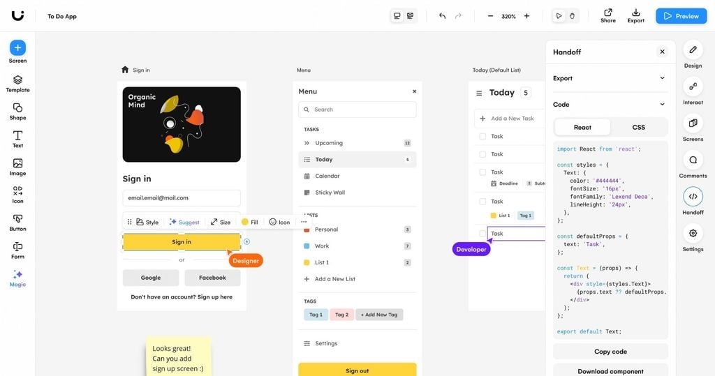 công cụ thiết kế ai Uizard