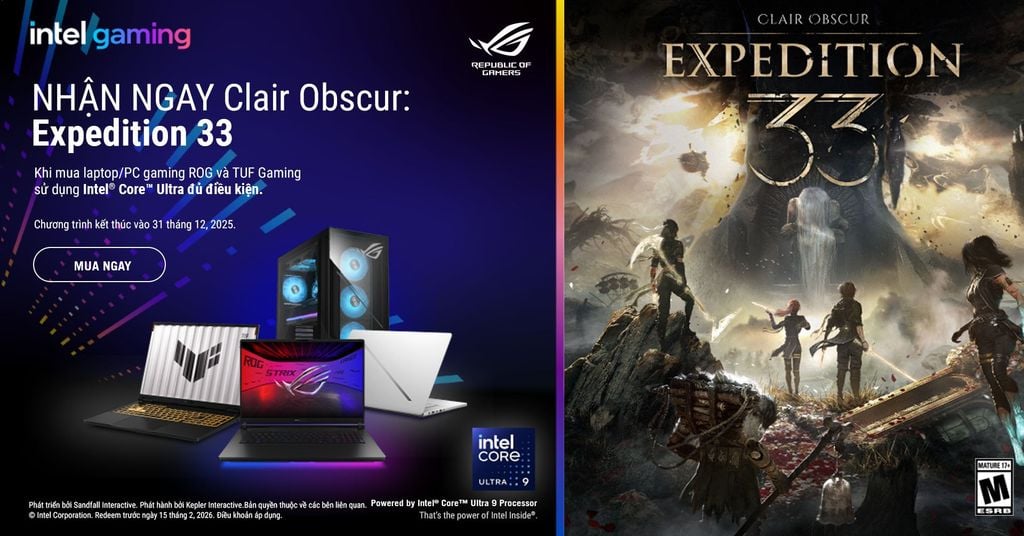 khuyến mãi mua Laptop ASUS ROG Intel Core Ultra