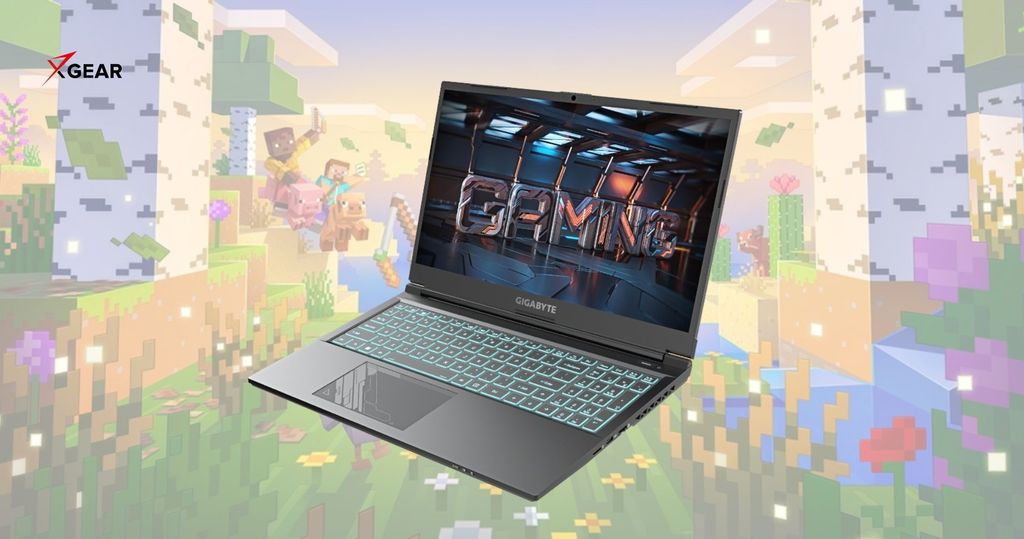 Laptop Gigabyte G5 KF E3VN333SH chơi minecraft