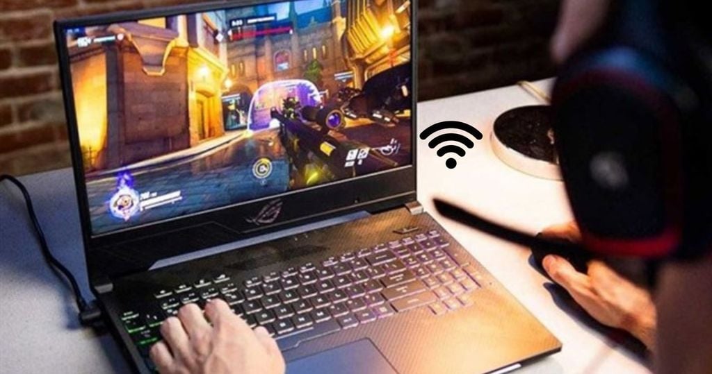 laptop cần kết nối internet ổn định khi chơi game bắn súng trên website
