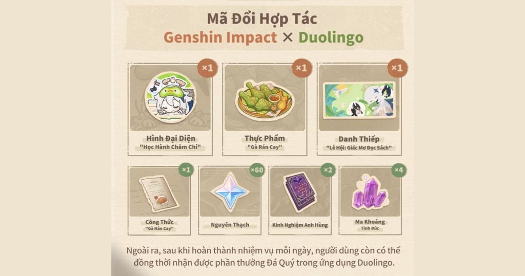 phần thưởng khi học duolingo liên tiếp 3 ngày