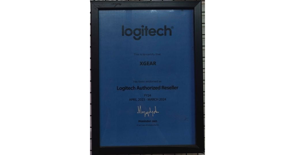chứng nhận xgear là đối tác của logitech