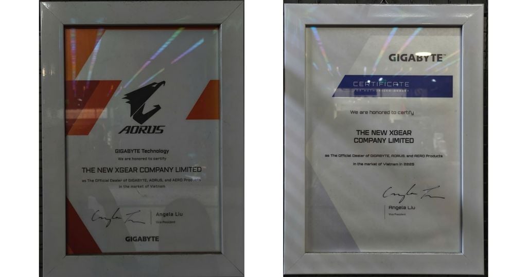 chứng nhận xgear là đối tác của gigabyte