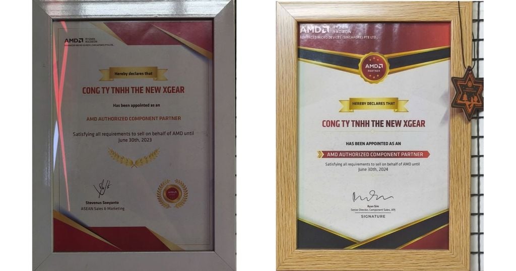 chứng nhận xgear là đối tác của AMD