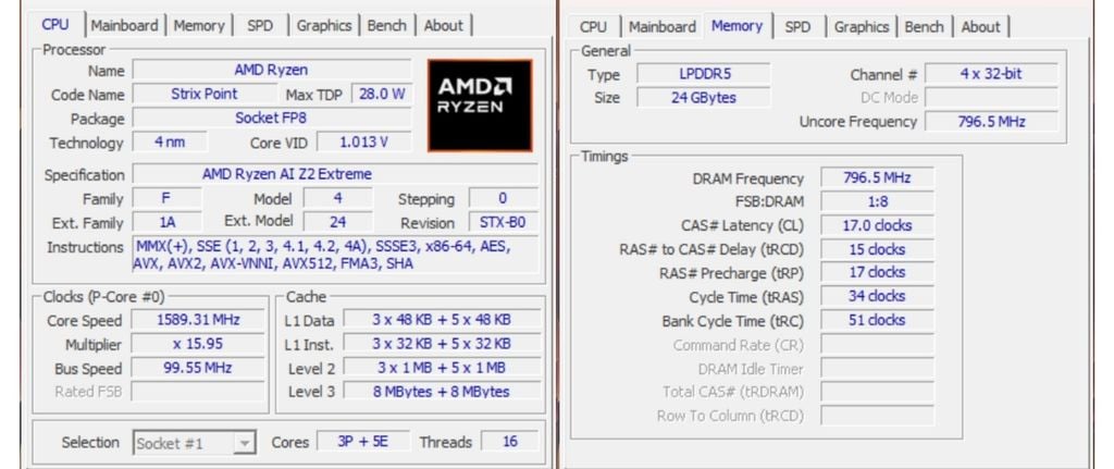 ROG Xbox Ally X sử dụng chip AMD Ryzen AI Z2 Extreme với công suất 35W