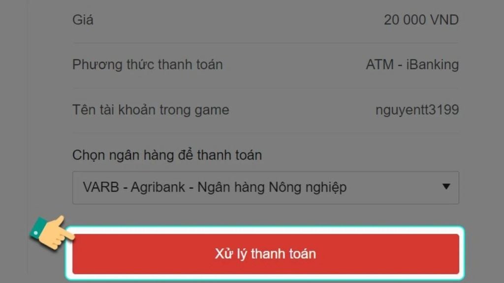 mua thẻ garena qua ngân hàng