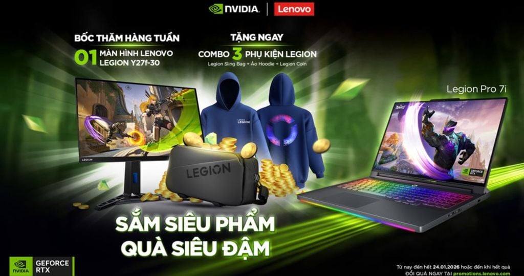 Chi tiết chương trình khuyến mãi Lenovo Legion
