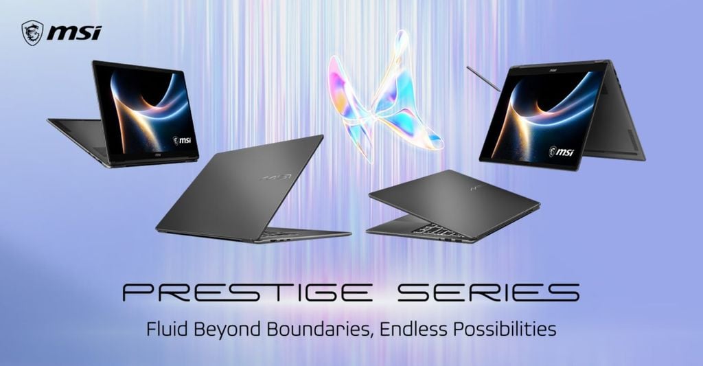 Laptop MSI Prestige 14 AI+ D3MG-022VN gọn nhẹ cho sinh viên sư phạm thích di chuyển
