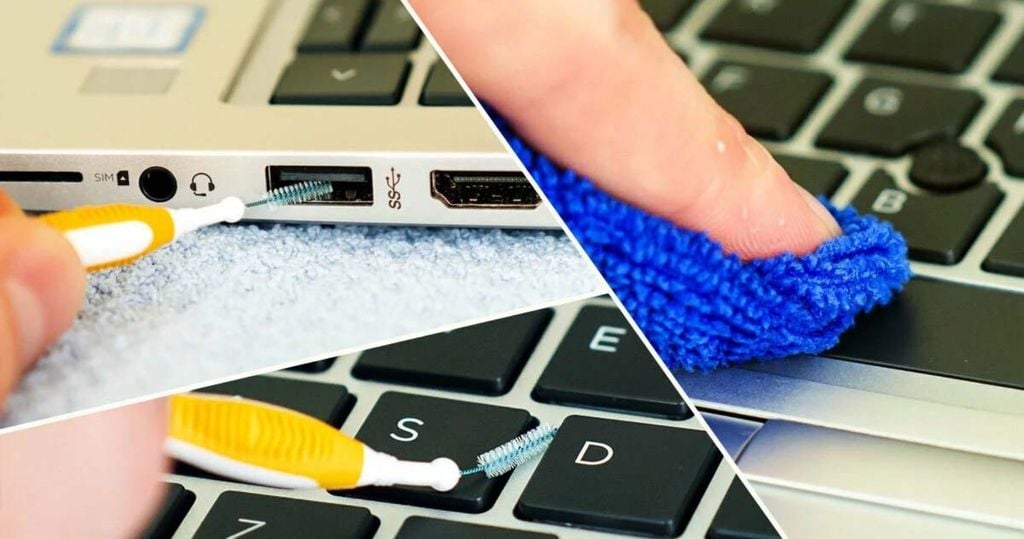 vệ sinh và bảo quản laptop màu trắng đúng cách