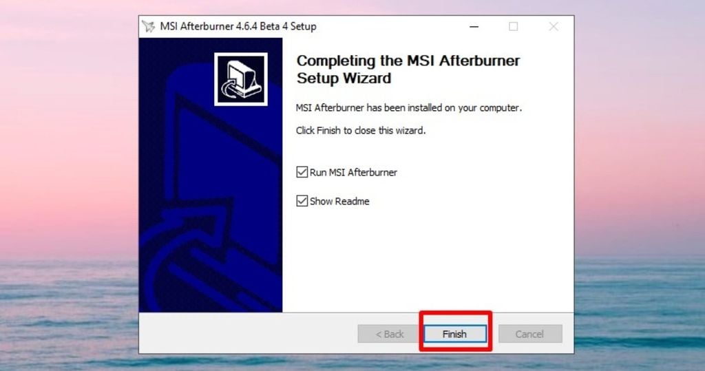 hoàn các bước cài đặt phần mềm MSI Afterburner
