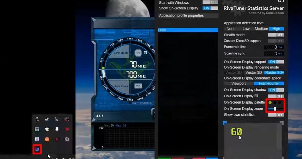 tùy chỉnh giao diện hiển thị cho MSI Afterburner sau khi cài đặt xong