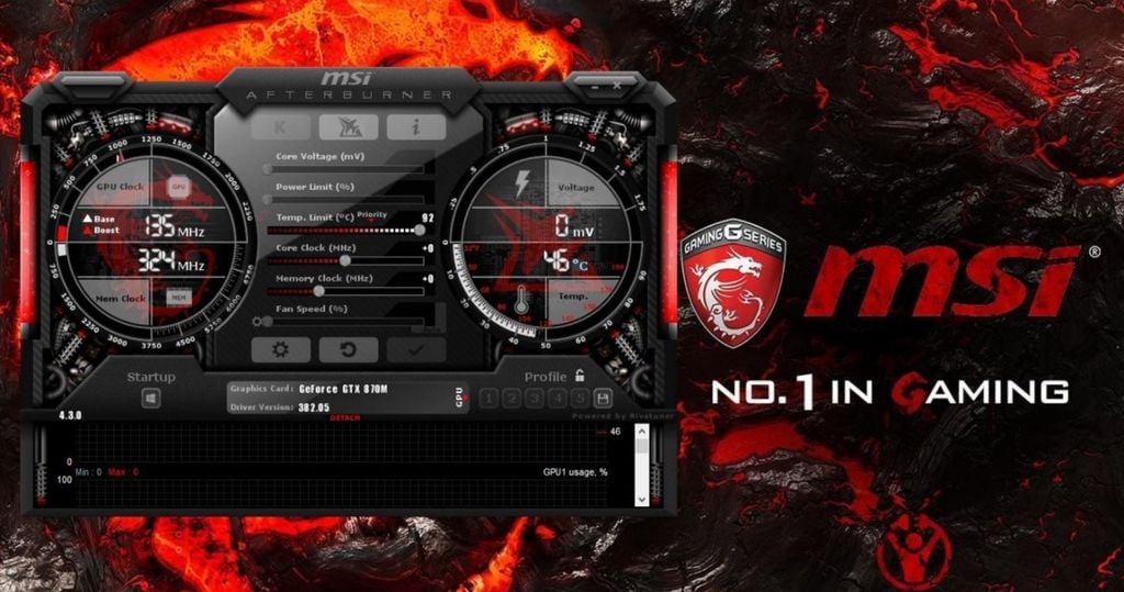 MSI Afterburner giúp ép xung GPU