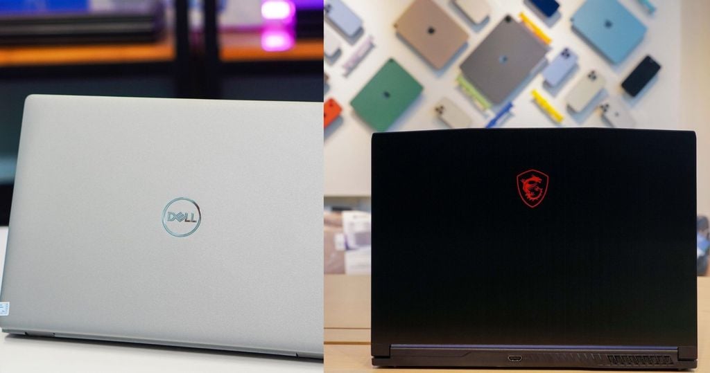 thiết kế và tính bền bỉ của laptop dell so với msi
