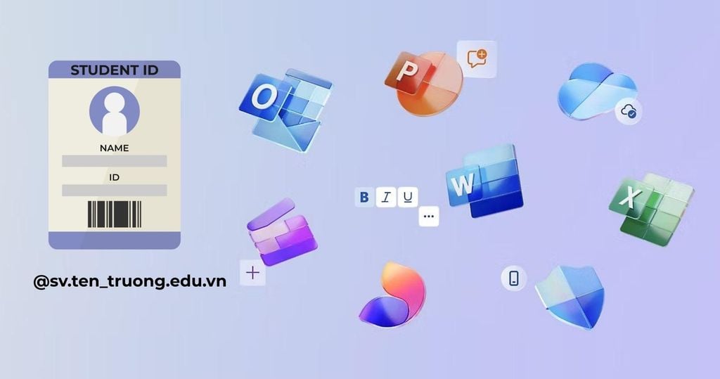 Điều kiện đăng ký Microsoft 365 miễn phí là phải có email edu, thẻ sinh viên