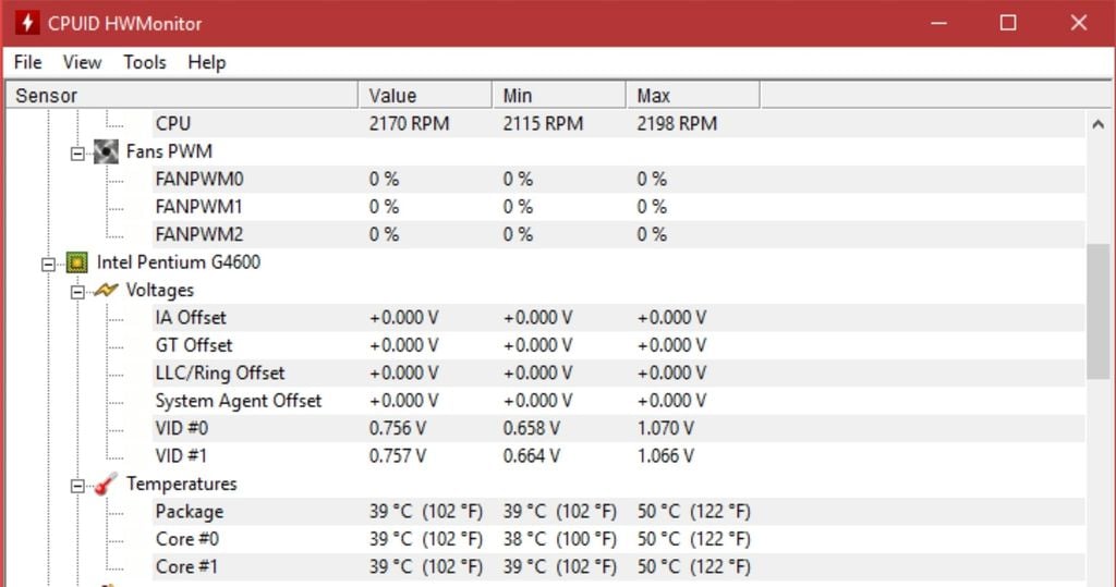 cách đọc chỉ số trên phần mềm test nhiệt độ