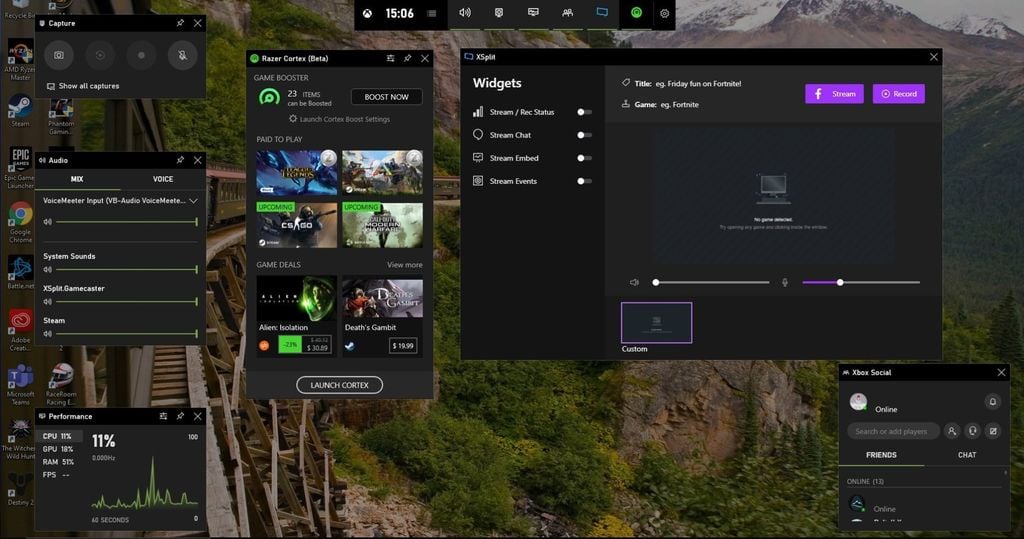 tùy chỉnh bàn phím laptop bằng Windows Game Bar