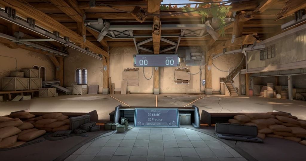 kiểm tra phản xạ trong game bằng Practice Range