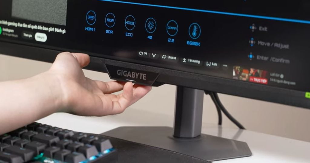 Tính năng Dual Mode là điểm đáng tiền của&nbsp;Gigabyte M27UP