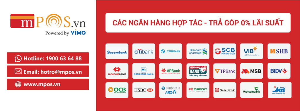thanh toán bằng thẻ tín dụng qua cổng MPOS