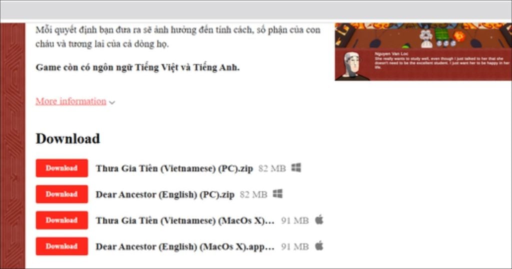 có nhiều phiên bản game Thừa Gia Tiên để tải về