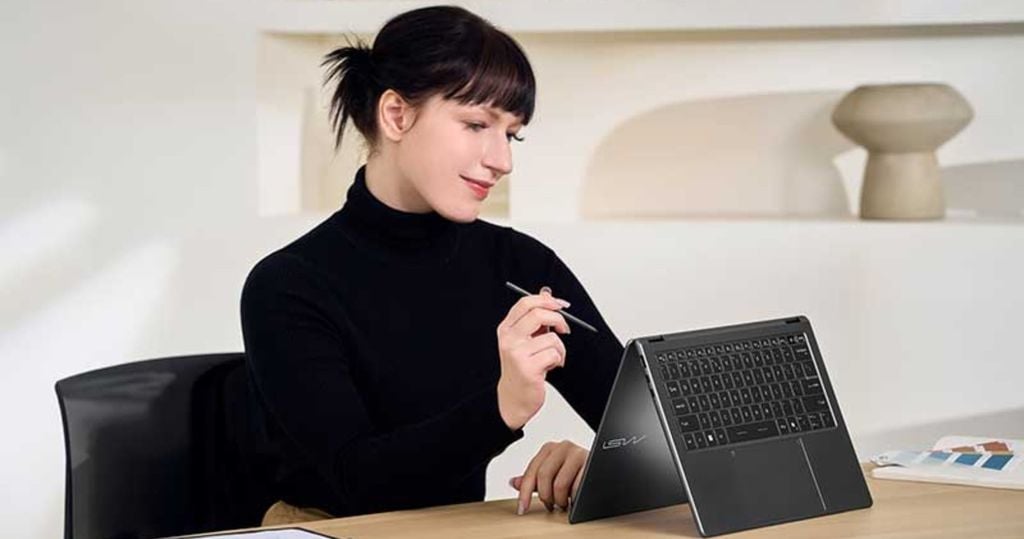 Laptop MSI Prestige 14 Flip AI+ D3MTG-021VN có màn hình cảm ứng