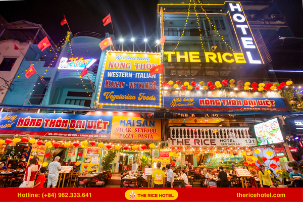 Khách sạn The Rice có 7 chi nhánh nằm tại trung tâm quận 1 Sài Gòn