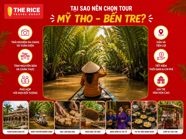 Khi tham gia tour đồng bằng Sông Cửu Long, du khách có thể được trải nghiệm đa dạng và đầy đủ các hoạt động hấp dẫn