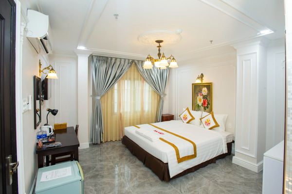 Hạng phòng Deluxe room tại khách sạn The Rice Bùi Viện
